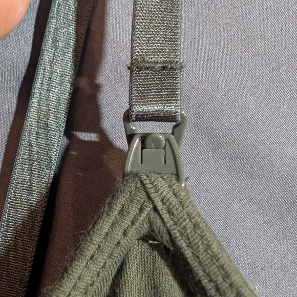 Women's Olive green Maternity  Tank Top - Picture 8 of 9